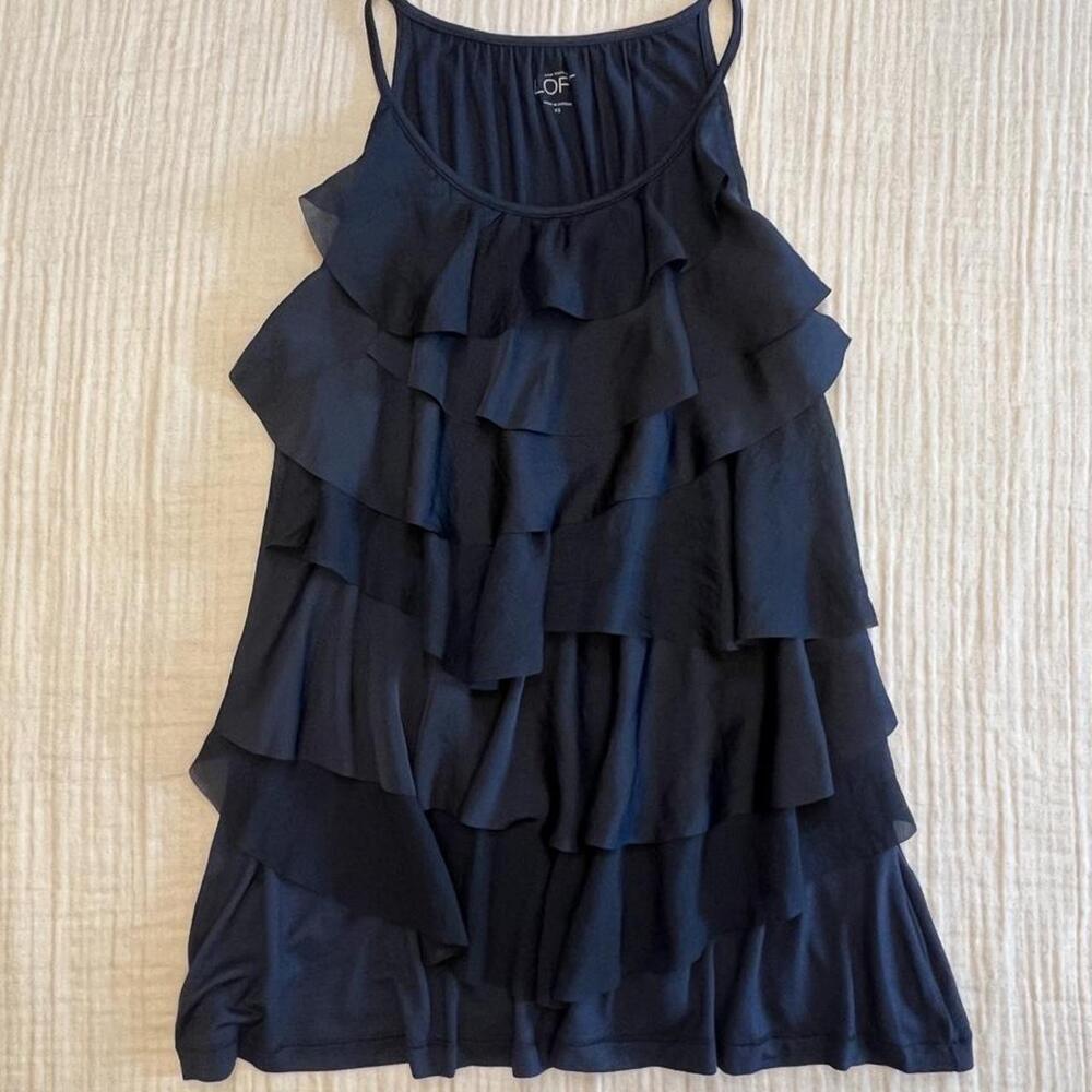 Ann Taylor LOFT tiered ruffle tank top/cami